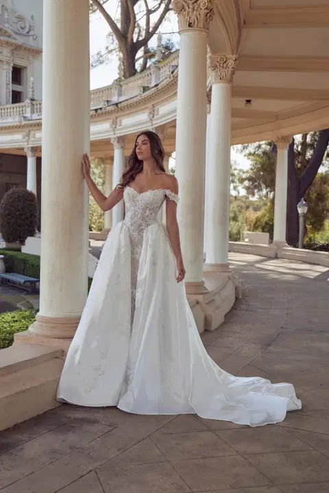 126250 Claudette wedding dress by Calla Blanche, lace, sweetheart