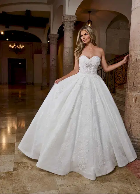 Style RB6168 wedding dress by Rachel Allan, ball gown, lace