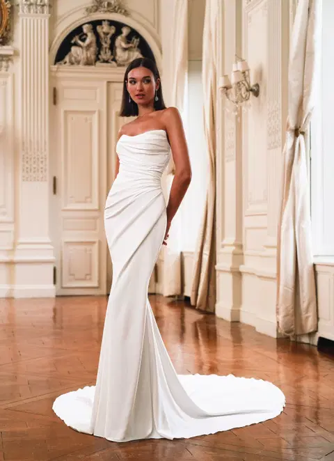 Florianne wedding dress by ÉLYSÉE, mermaid, crepe