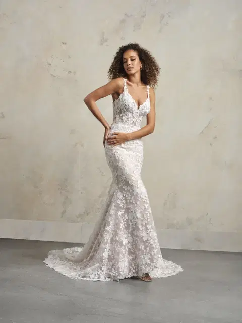 Ladonna Lane wedding dress by Maggie Sottero, A-line, lace