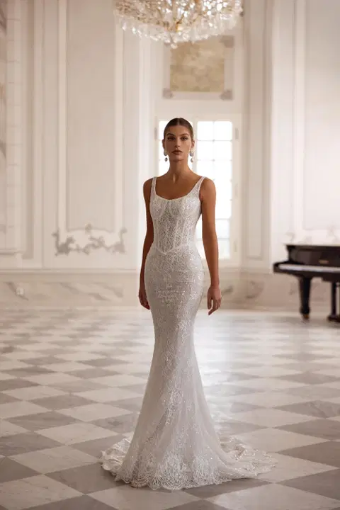 Grace wedding dress by Tina Valerdi, mermaid, lace