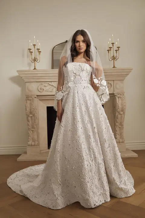 Holland wedding dress by Casablanca Bridal, A-line, lace