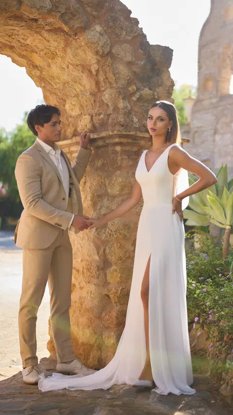Made to Love 26120 wedding dress by Made to Love by Très Chic, A-line, chiffon