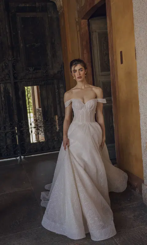Anastasio 24-026(2) wedding dress by Love by Ricca Sposa, A-line, tulle