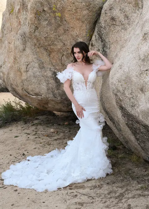 Stargaze wedding dress by Dando London, mermaid, lace