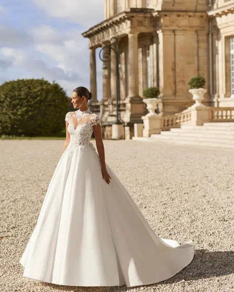 Amaris Brautkleid von Rosa Clara, A-Linie, Mikado
