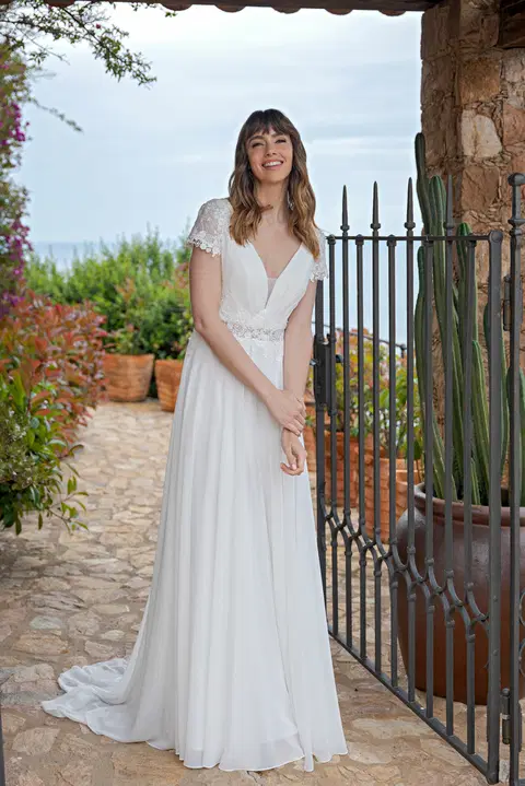 Style LB310 wedding dress by Lohrengel, A-line, lace