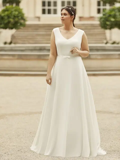 DALILA c wedding dress by Bianco Evento, A-line, satin
