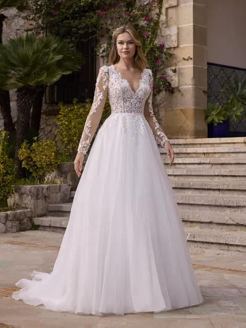 Opsis wedding dress by Ladybird, princess, V-neck