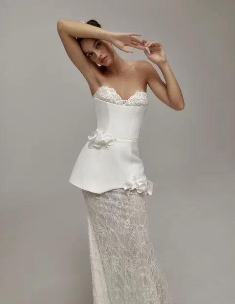 Randall wedding dress by Wona Concept, mermaid, lace