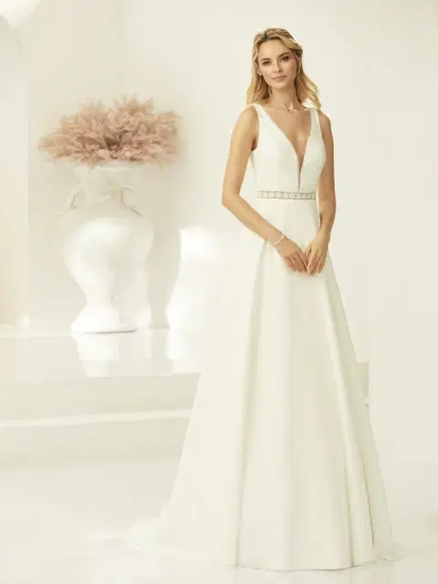 Azaria wedding dress by Bianco Evento, A-line, chiffon
