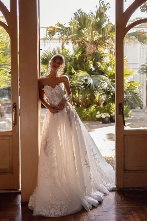 Renee wedding dress by Tina Valerdi, ball gown, tulle