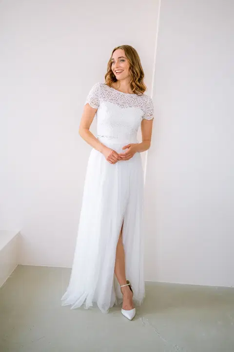 Rock Levke wedding dress by noni, two-piece, tulle