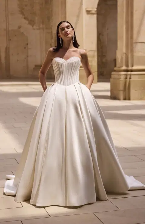 Harriet wedding dress by Veni Infantino, ball gown, mikado