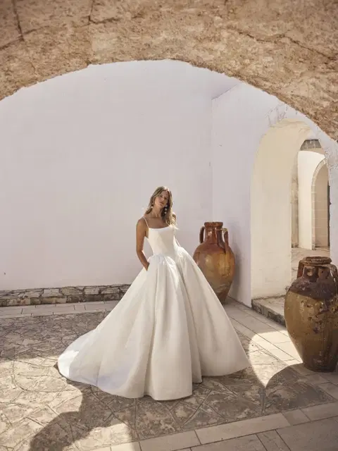 Lyrelle Brautkleid von Modeca Bridal, Ballkleid, Satin