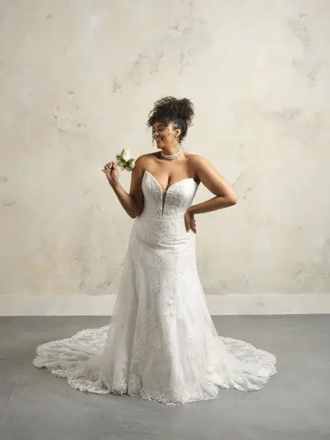 Kyler wedding dress by Maggie Sottero, A-line, lace