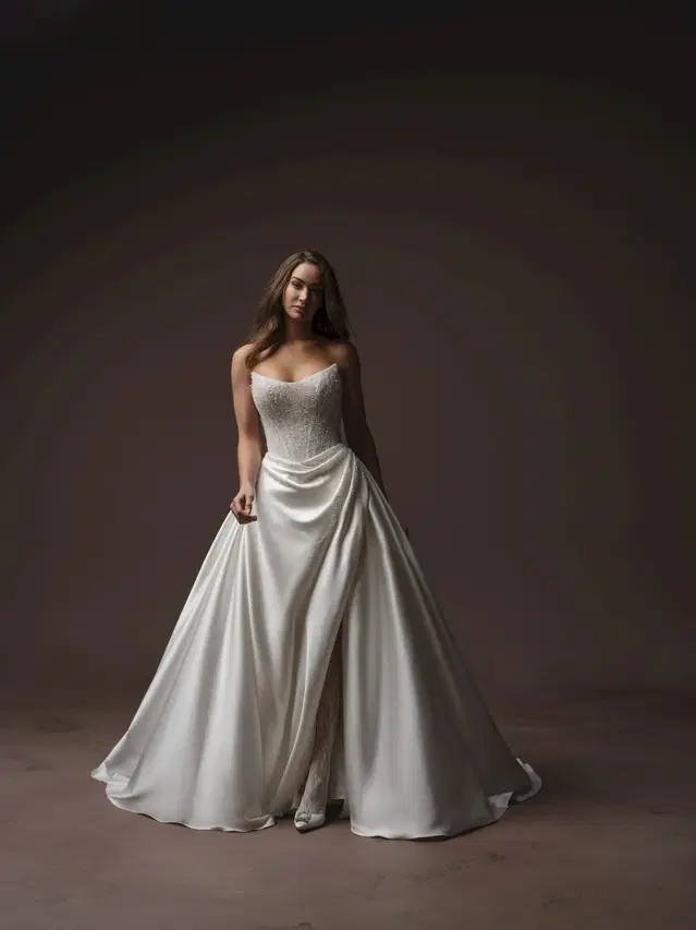 RUMI by Sottero & Midgley: Ball Gown silhouette, cat eye neckline, cap sleeves, tulle