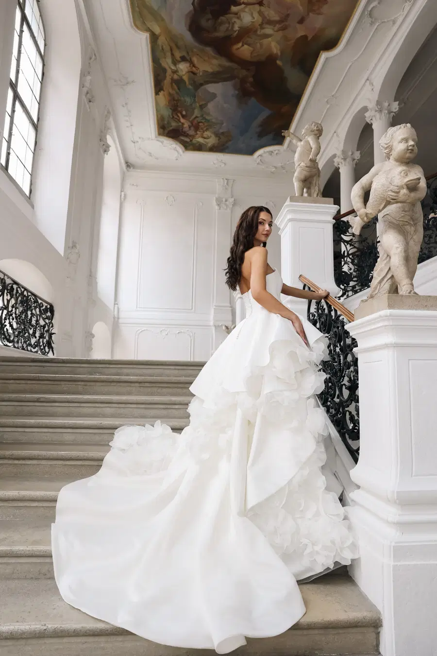 Christina by Amo & Luv: Ball Gown silhouette, sweetheart neckline, sleeveless, satin