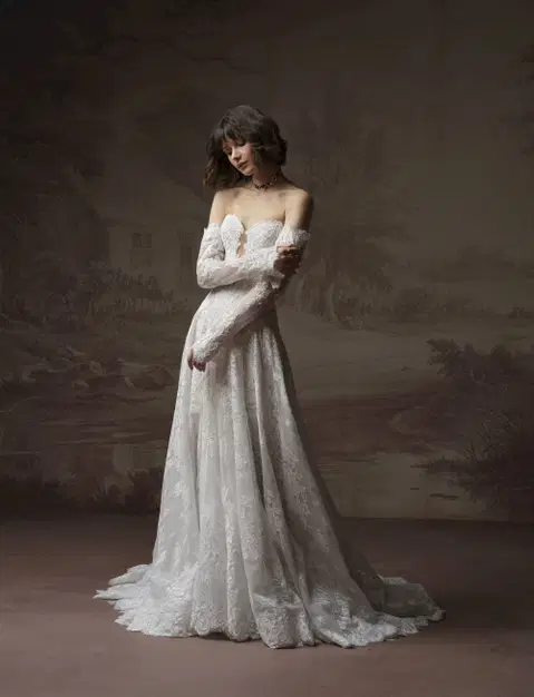 Keeva wedding dress by Sottero & Midgley, A-line, lace