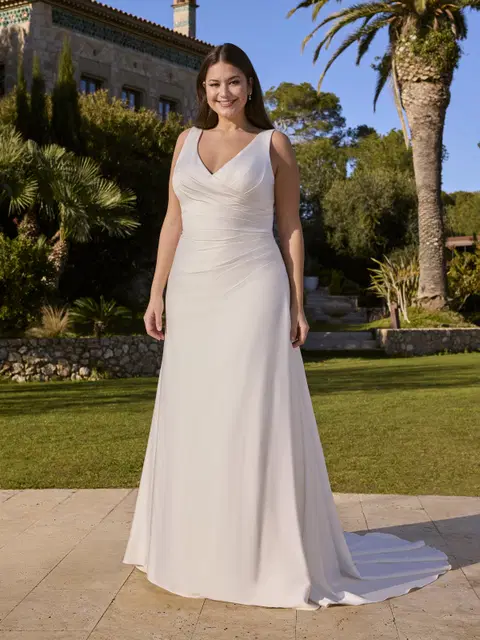 Calamintha wedding dress by Ladybird, A-line, V-neck