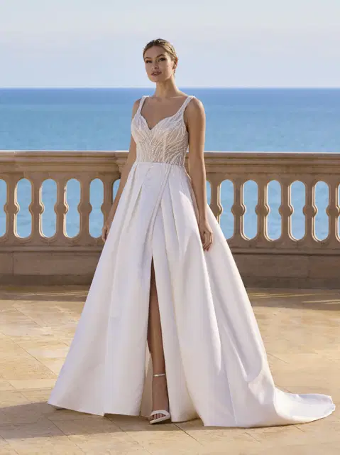 Zuzanna wedding dress by Ladybird, A-line, satin