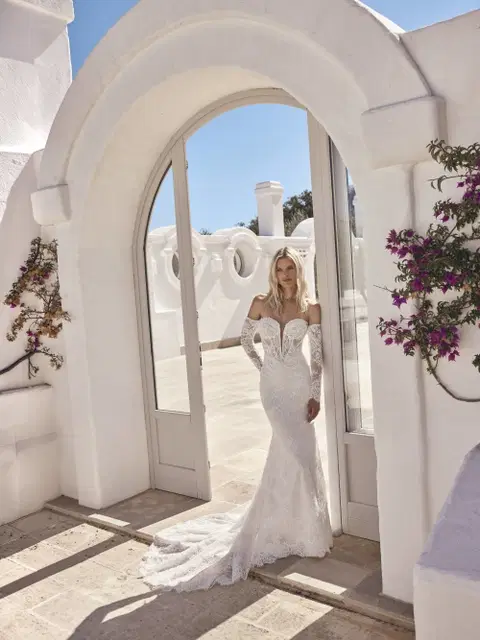 Lulu Brautkleid von Modeca Bridal, Meerjungfrau, Spitze