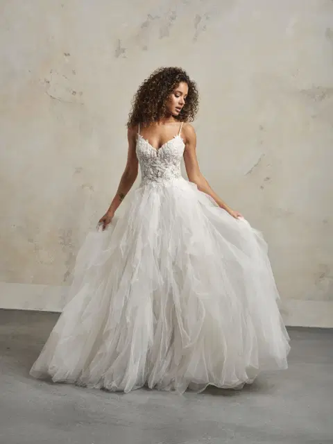 Lucy wedding dress by Rebecca Ingram, princess, lace