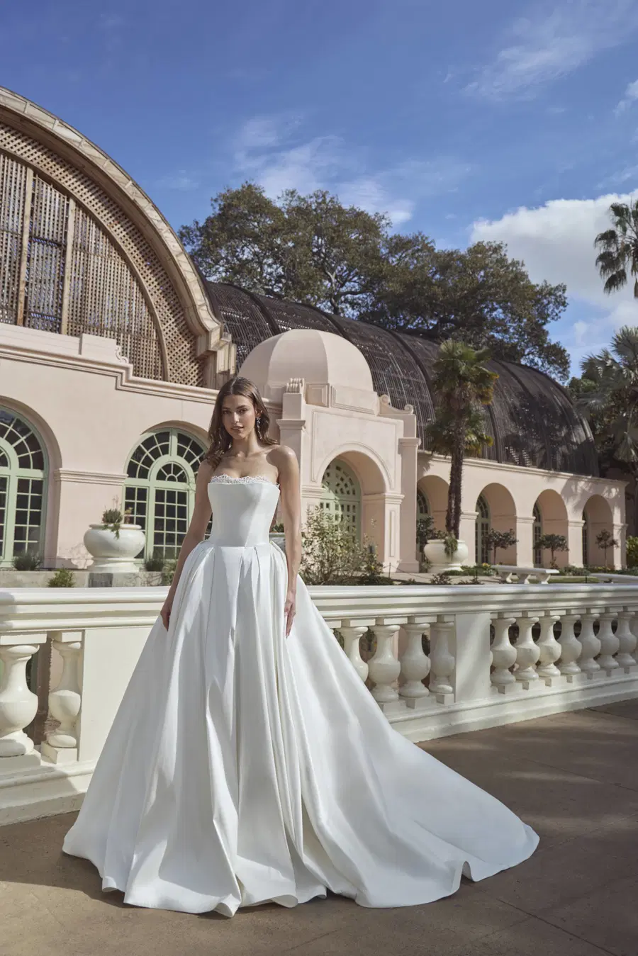 LA26263 Lara by Calla Blanche: Ball Gown silhouette, straight neckline, sleeveless, satin
