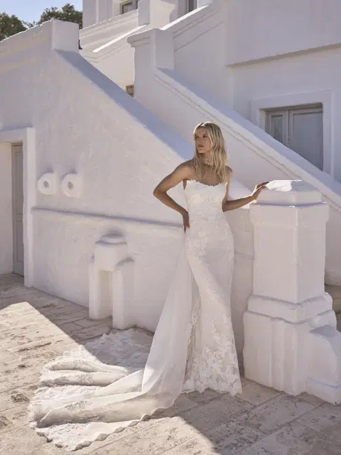 Lois Brautkleid von Modeca Bridal, Meerjungfrau, Spitze