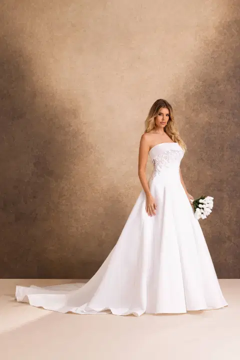 Style RB2250 wedding dress by Rachel Allan, ball gown, satin