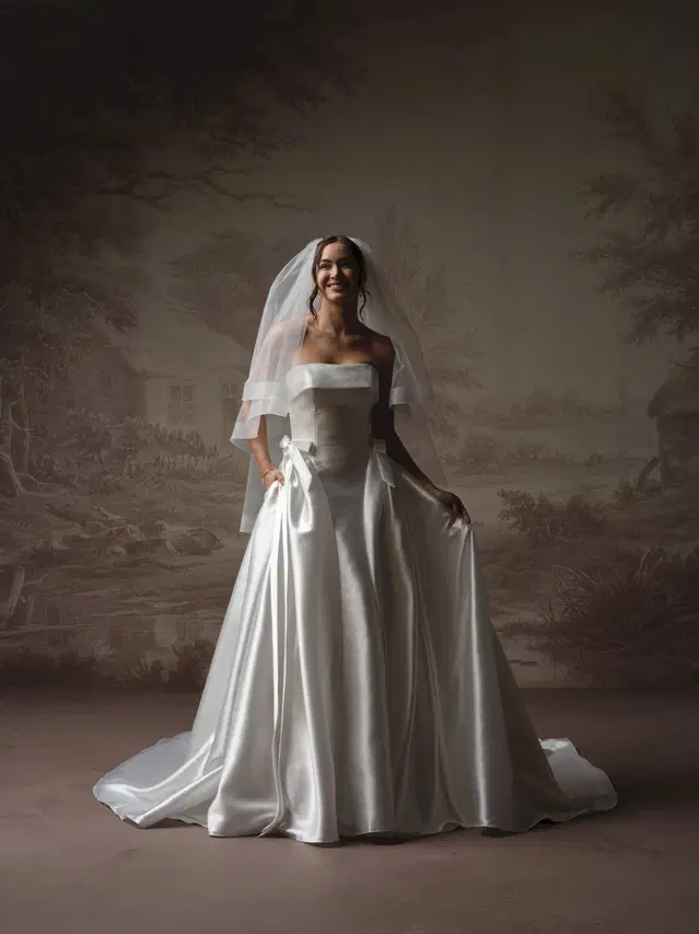 GEMMA by Sottero & Midgley: A-Line silhouette, tulle