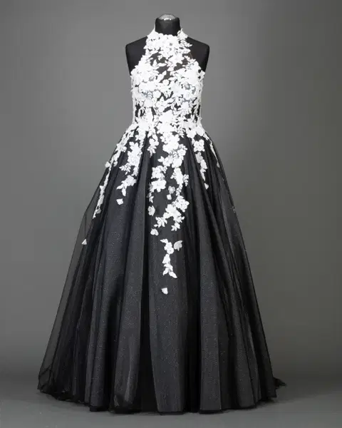 Neck wedding dress by DarkDreamCouture