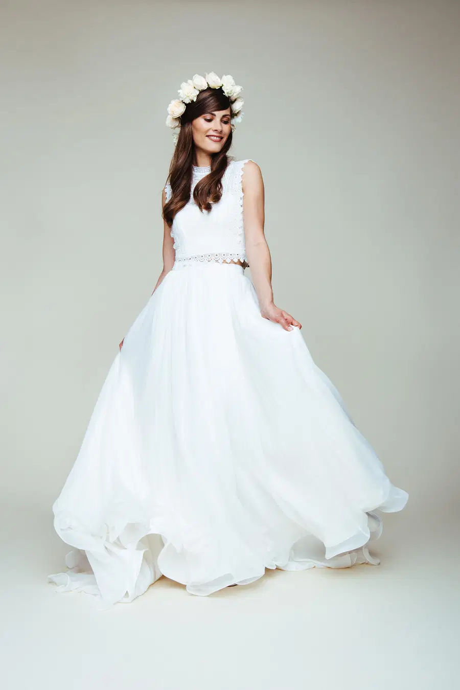 Seidenchiffon-Rock S-1056 by KUESS die BRAUT - view 5 of 6