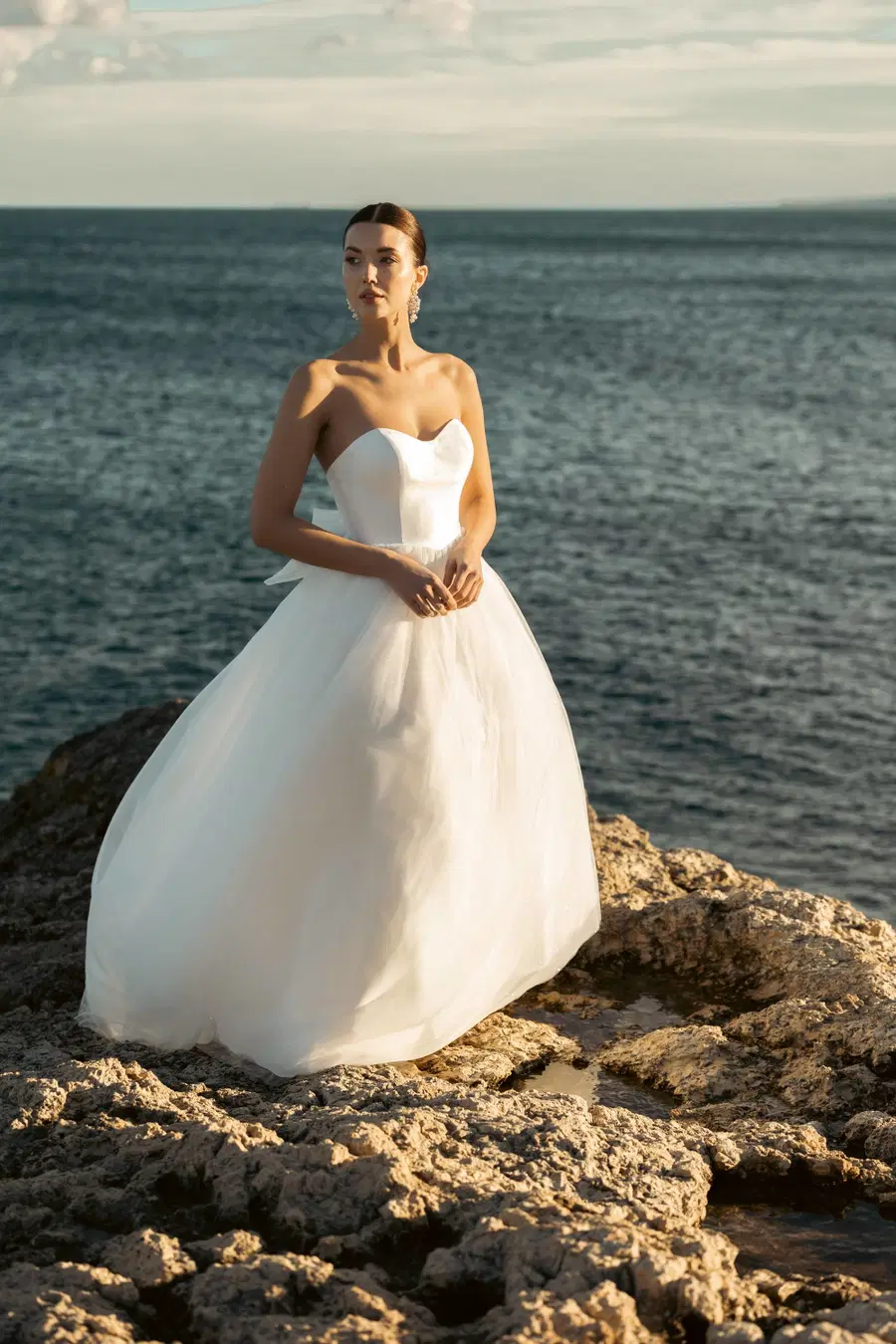 Domitilla by Amo & Luv: Ball Gown silhouette, sweetheart neckline, sleeveless, tulle