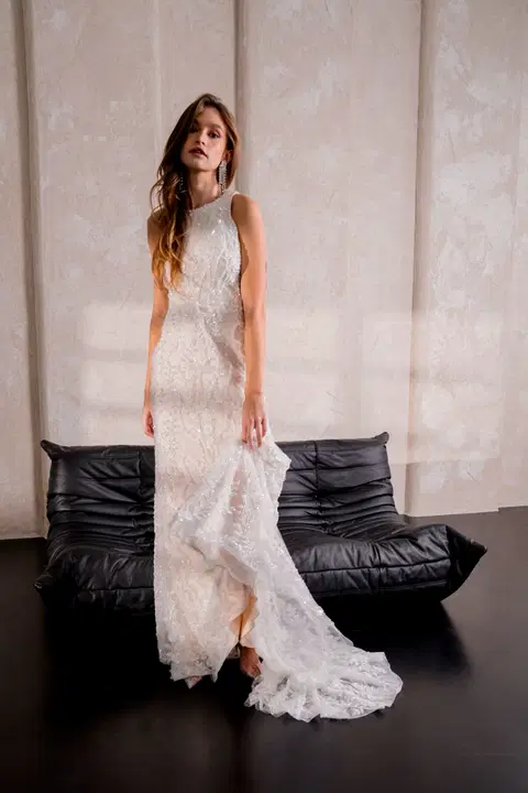 Halo 2508 wedding dress by Halo, fit & flare, tulle