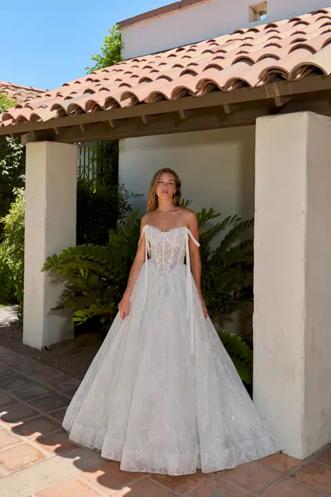 LA26101 Avelisse wedding dress by Calla Blanche, ball gown, lace