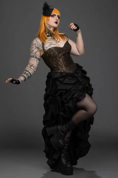 Jana Bronze wedding dress by DarkDreamCouture