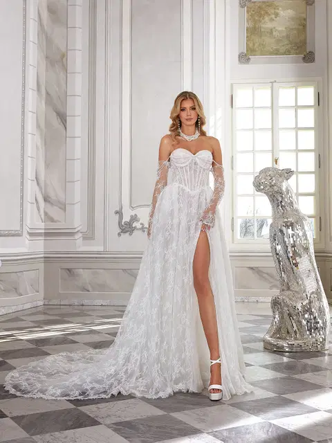 Prudence wedding dress by Vanilla Sposa, A-line, lace