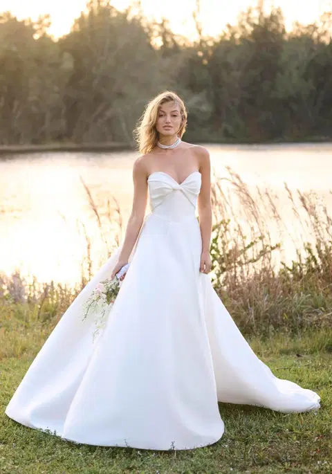 Brooke wedding dress by Rebecca Ingram, princess, mikado