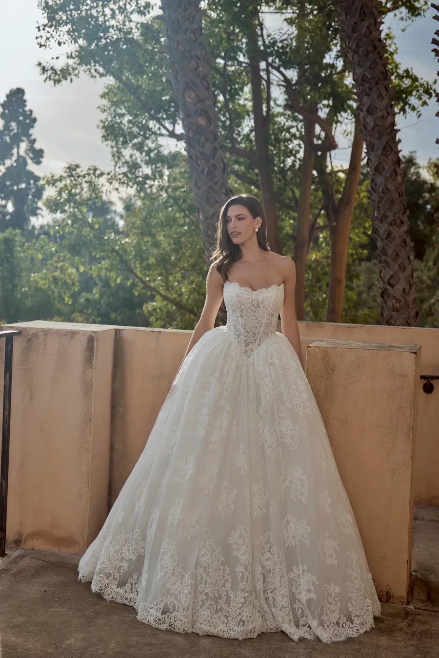 LA26248 Rosalia by Calla Blanche: Ball Gown silhouette, sweetheart neckline, sleeveless, lace