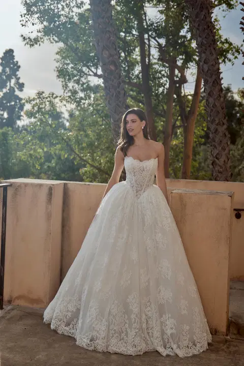 LA26248 Rosalia wedding dress by Calla Blanche, ball gown, lace