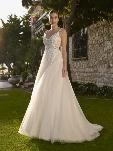 Dalita wedding dress by Ladybird, A-line, V-neck