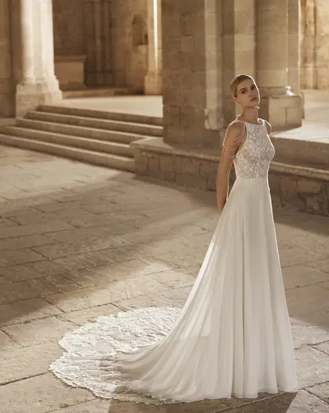 Libby wedding dress by Rosa Clara, straight, lace