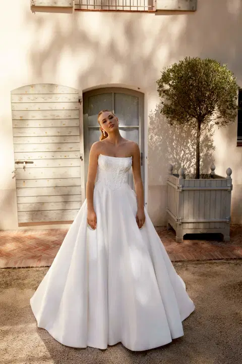 Style 44596 wedding dress by Sincerity Bridal, ball gown, lace