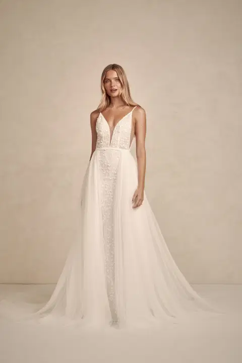 Hudson wedding dress by MWL Bride, trumpet, lace