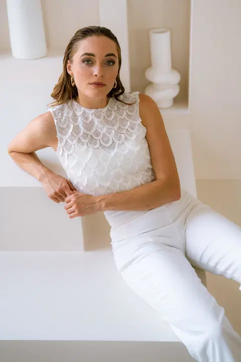 Top Eske by noni, two-piece, lace