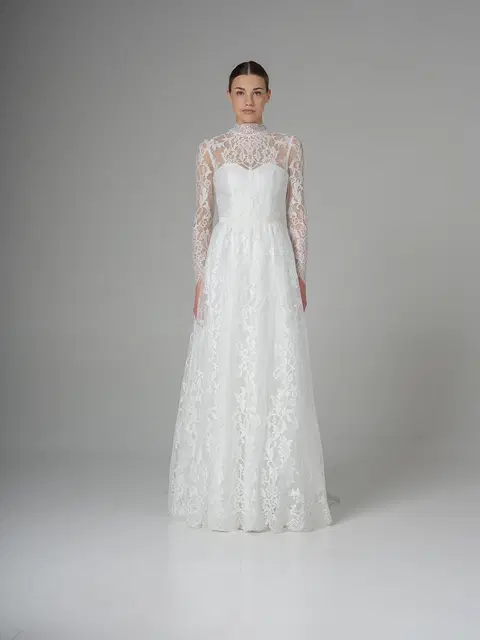 Camelia wedding dress by Katya Katya London, A-line, lace