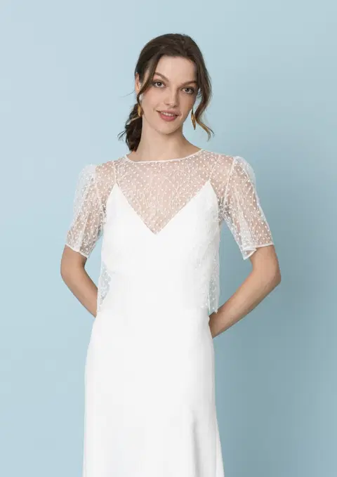 Cosmic Velvet Top+ Ama by Kisui, straight, tulle