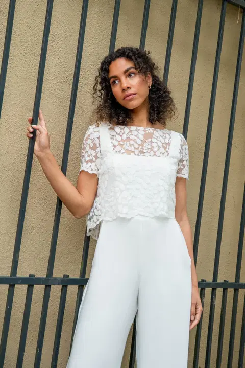 Top Aza by noni, two-piece, lace