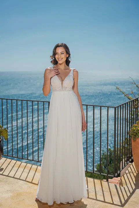 Style MGB143 wedding dress by Miss Beautiful Bride, A-line, tulle